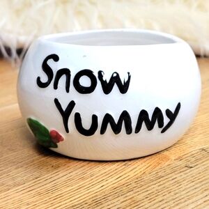 Vintage Santa's Workbench Snow Yummy Candy Dish